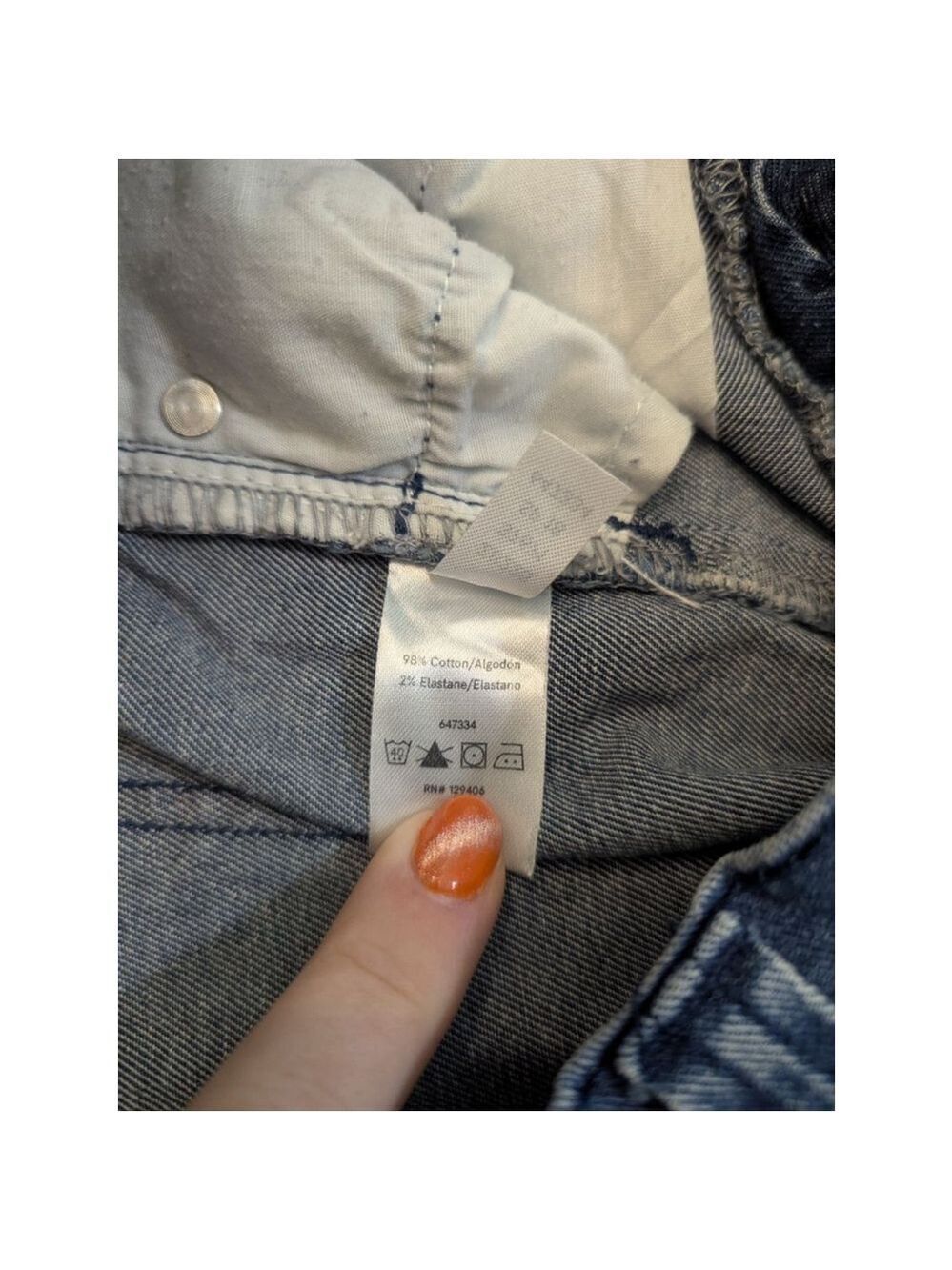 Venus Blue Denim High Rise Jean Shorts Size 4 - Picture 4 of 9